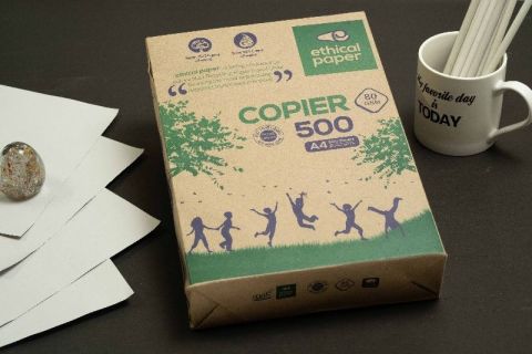 Ethical Paper 80GSM 500 sheets - made from 100% environmentally friendly recycled paper