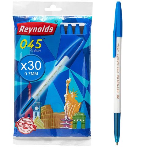Reynolds 045 Ball Pen Blue - Pack of 10