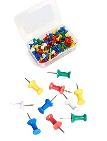 Regional Assorted Push Pin Pack of 35